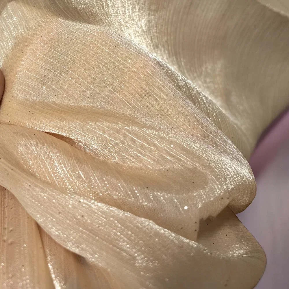 قماش التول اللامع - مادة شبكية شفافة لامعة