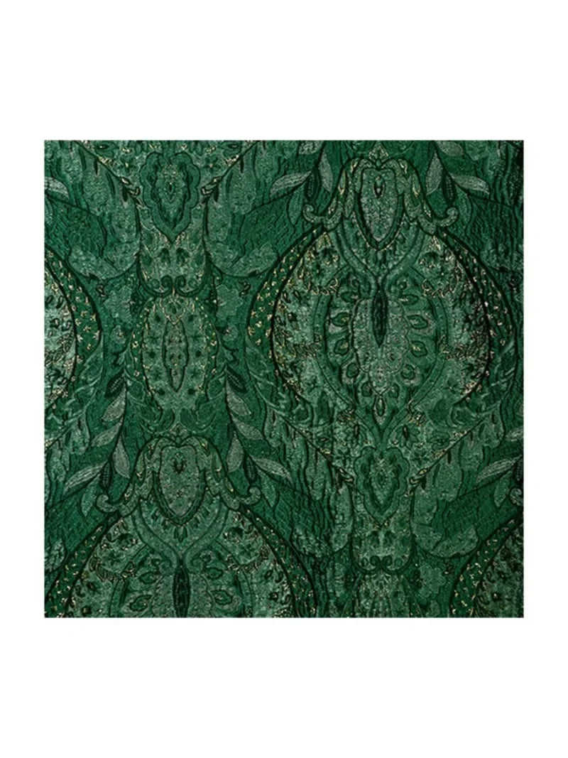 Palace Style Bright Silk Blended 3D Texture Relief Jacquard Fabric - Luxurious Material 137cm