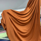 Orange Yellow Gold Coffee Milk Silk Stretch Fabric Roll Width 150cm for Wedding Home Decor Backdrop Drape Goblet Garment