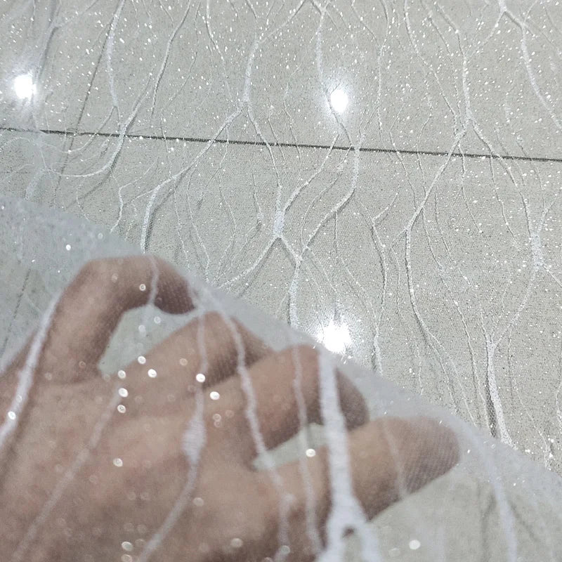 White hot stamping fabric wedding creative sign in table black glitter sequin mesh wedding dress designer clothing fabric