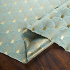 Tejido de satén jacquard con hojas de ginkgo en forma de abanico, nuevo chaleco para qipao, telas de alambre dorado brillante para coser.