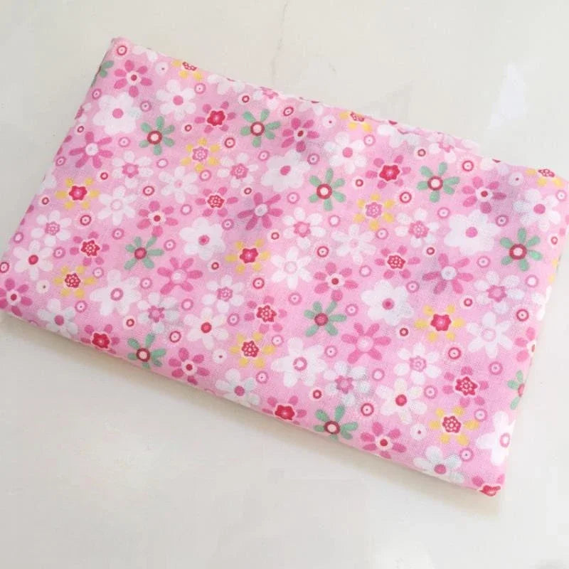 Tela de algodón puro con estampado floral campestre para ropa de bebé, vestidos, costura hecha a mano, acolchado DIY y manualidades de algodón suave.