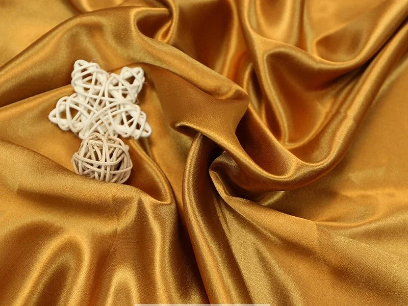 Tissus Simulated Silk With Light Satin Cloth Wholesale Wedding Dress Wedding Pajamas Homewear Lining Eye Mask Shower Cap Fabric