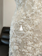 Nueva industria pesada, cuentas de uñas, cola de pez avanzada, bordado de encaje, tela, bordado de cuentas, vestido de novia, bricolaje, hecho a mano