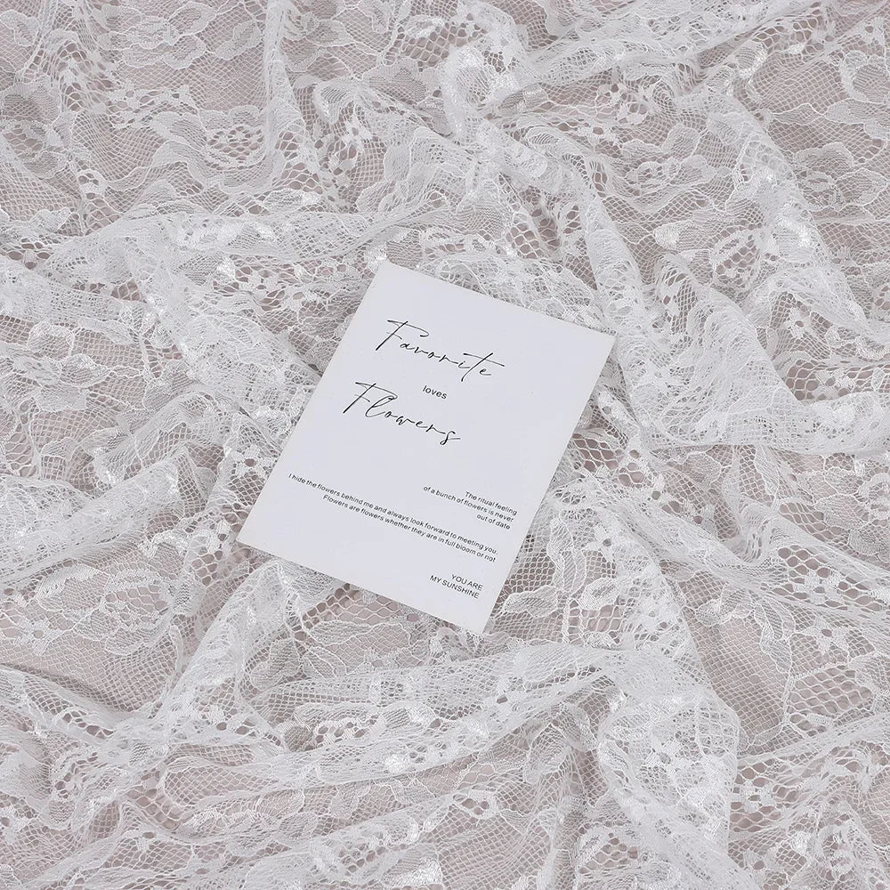 Tela de encaje jacquard con peonías para vestido de novia, cheongsam, ropa interior, velo, malla decorativa