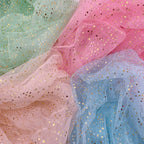 Gilding Stars Sparkly Tulle - Stage Costume Christmas Accessories Fabric