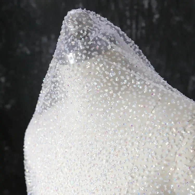 قماش دانتيل ملون ولامع مناسب لفساتين الزفاف والفساتين الرسمية وأغطية الرأس والعناصر الزخرفية وما إلى ذلك