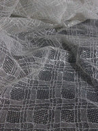 Stripe design mesh sewing high-end fashion wedding dress shiny sequin evening dress fabric