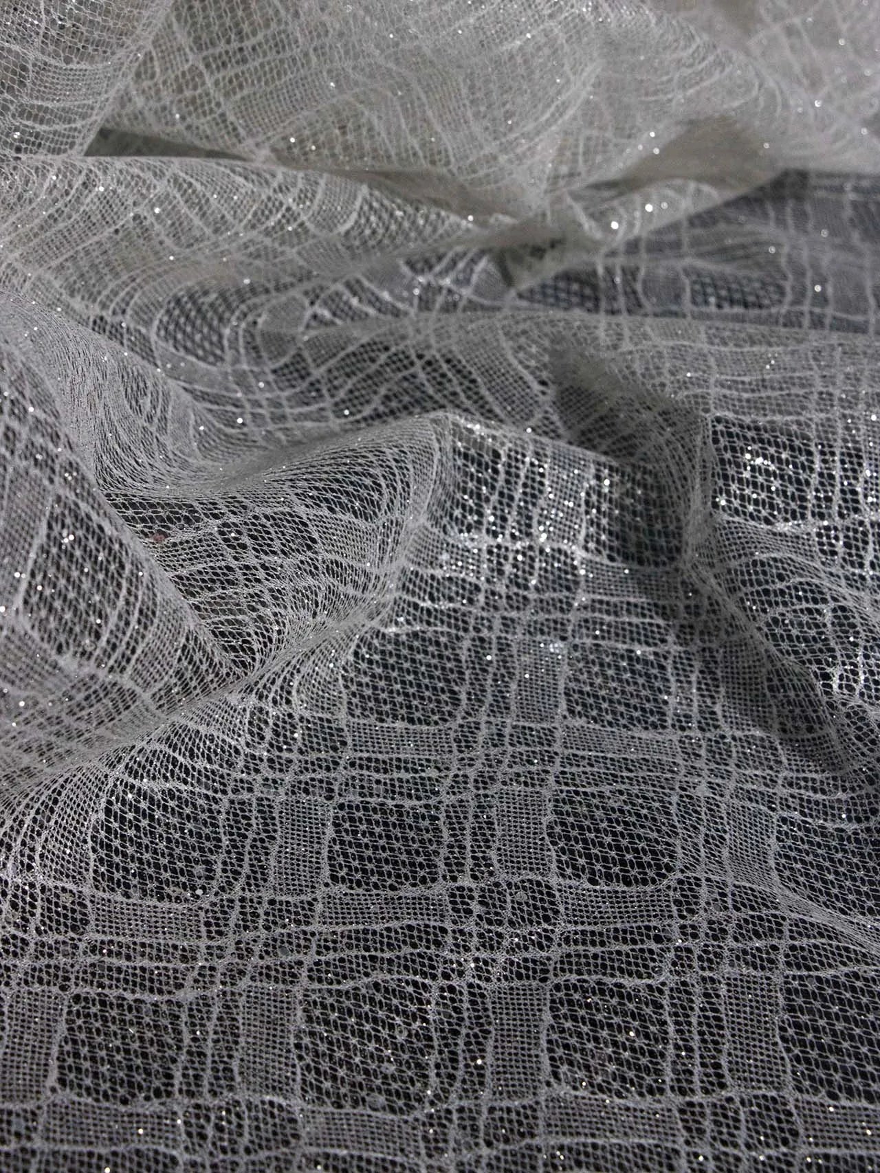 Stripe design mesh sewing high-end fashion wedding dress shiny sequin evening dress fabric