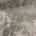 ختم ساخن، رش فضي، مسحوق لامع، خريطة شبكية شفافة، نمط بقع غير منتظم، قماش فستان زفاف شبكي