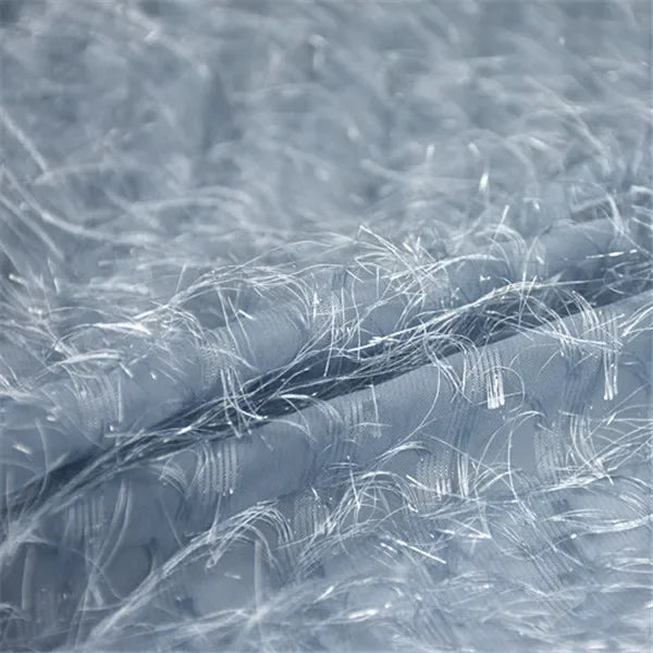 Spring And Summer Simplicity - Feather Tassel Chiffon Jacquard Clothing Fabric Graduation Design DIY Fashion Dress Fabric