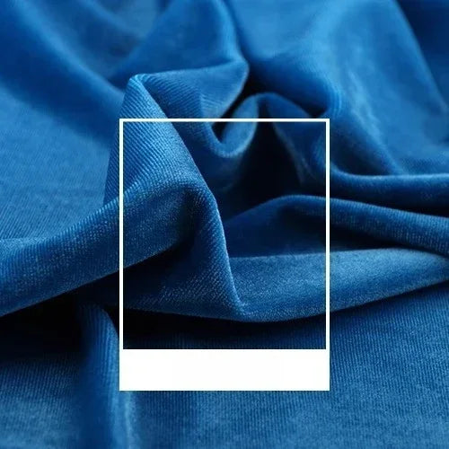 High Quality Velvet Solid Color Elastic Fabric - Luxurious Material 150cm