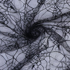 قناع عيد الميلاد من نسيج شبكي ناعم من العنكبوت الأسود، غطاء رأس شبكي، قبعة، مادة للملابس والأزياء وتصميم الأزياء