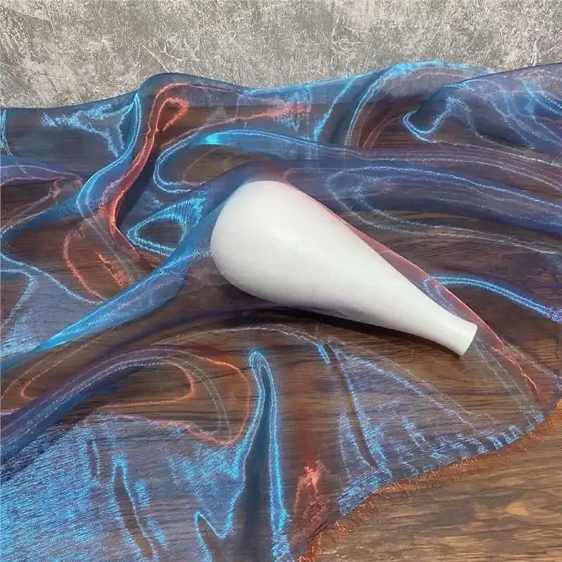 Unique Fabric Transparent Organza Sheer Cloth Sparkling Material For Wedding Dress Elegant Evening Gown Couture Design Clothing