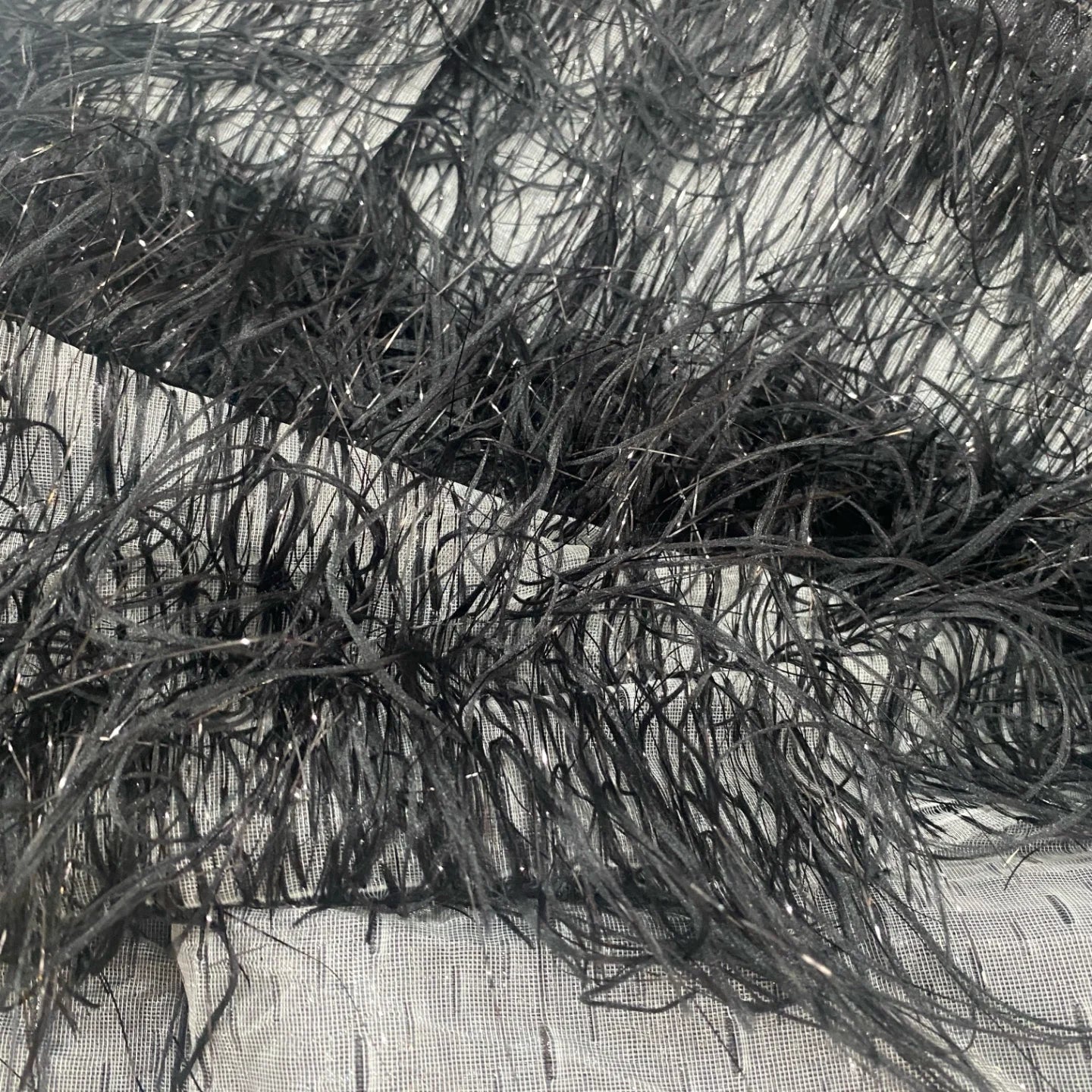 Lurex Feather Fringe Yarn - Sparkly for Performance Gowns & DIY