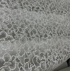 White Lace Flower Hot Stamping Silver Mesh Wedding Scene Background Fabric Wedding Veil Dress Soft Mesh Fabric