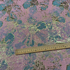 قماش جاكار بروكار مطبوع ساخن - فستان وردي - مادة 148 سم