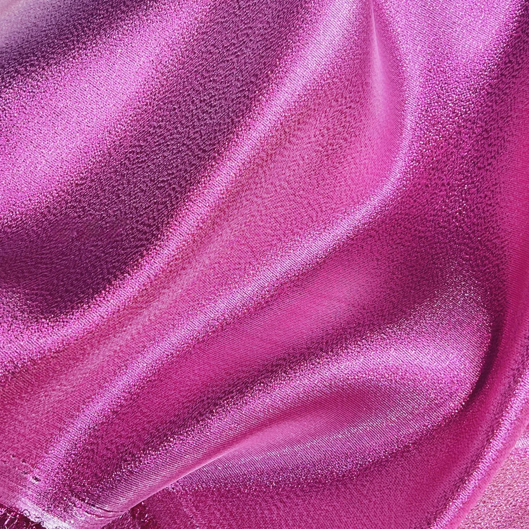 Golden shiny gold platinum fabric, lightweight shiny silk reflective metal stage wear, Indian yarn fashion edging fabric