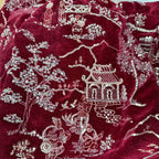 فستان رسمي فاخر من قماش مخملي مطرز بالخرز باللون الأسود والنبيذ الأحمر الفاخر، قماش مخملي ذهبي مطرز