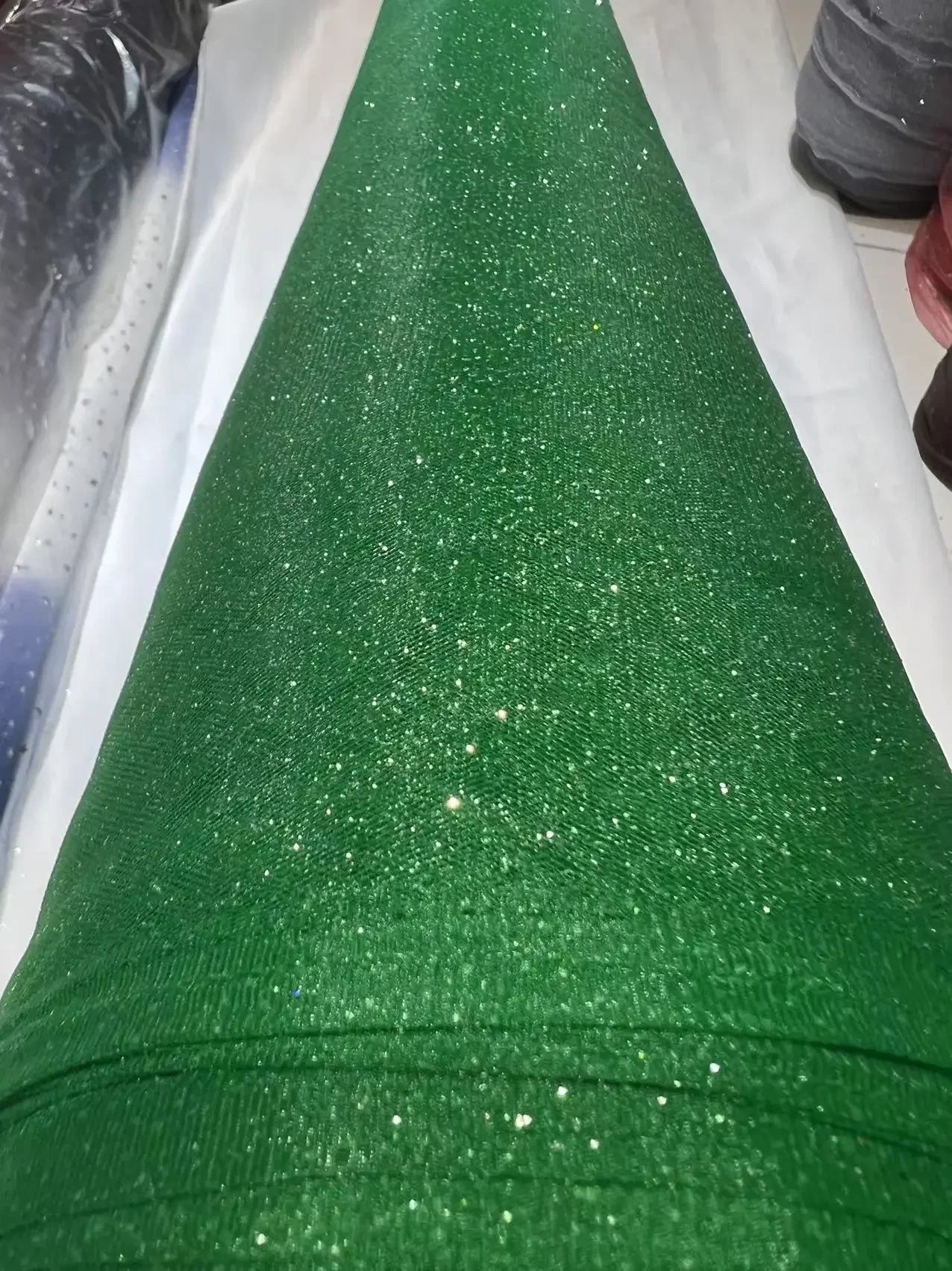 Solid Color Soft Mesh Powder Spraying Gold Sewing Headband Fluffy Skirt Evening Dress DIY Scene Decoration Mesh