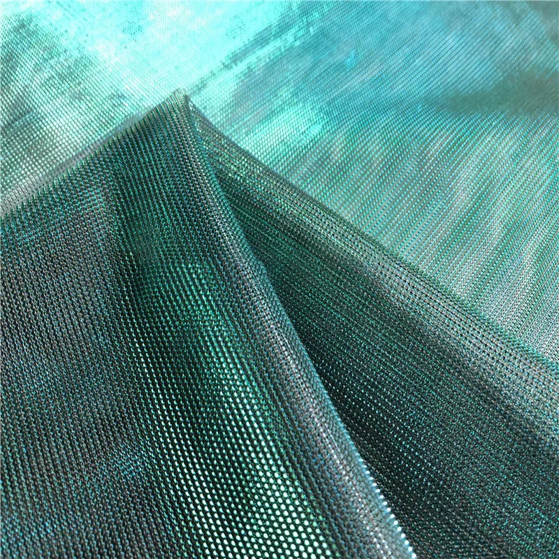 Color Changing Lurex Mesh Net Fabric - Shiny Iridescent Material