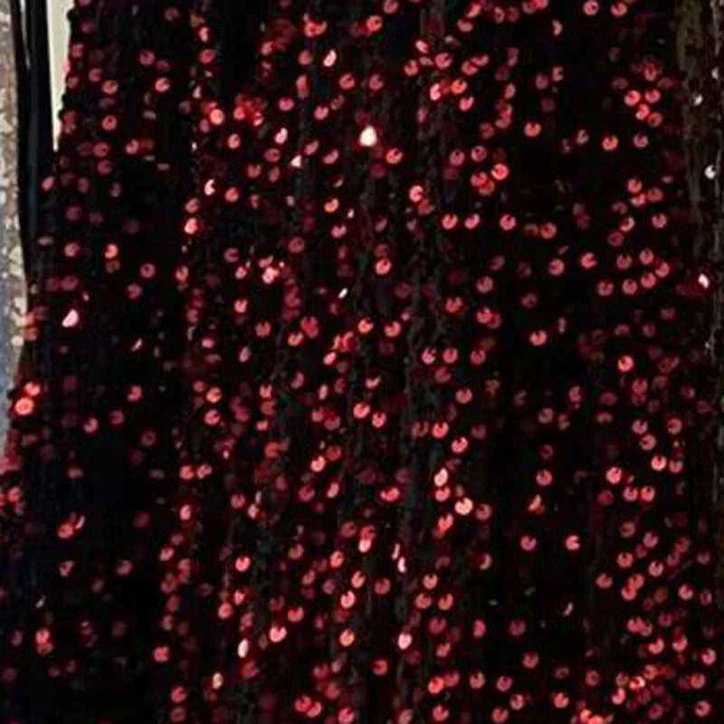 New Velvet Sequin Fabric for Evening Prom Dress Shining Reflective Wedding Decoration Clothes Material Party Special Events