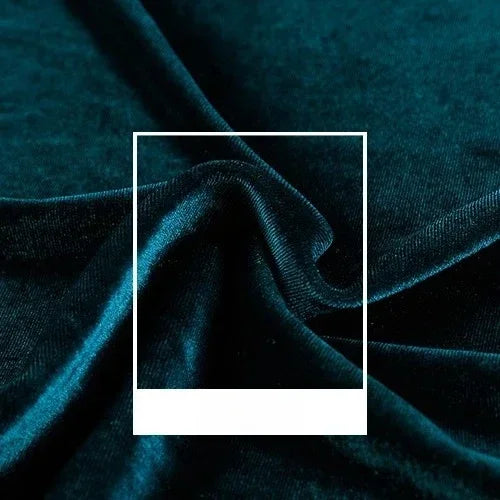 High Quality Velvet Solid Color Elastic Fabric - Luxurious Material 150cm