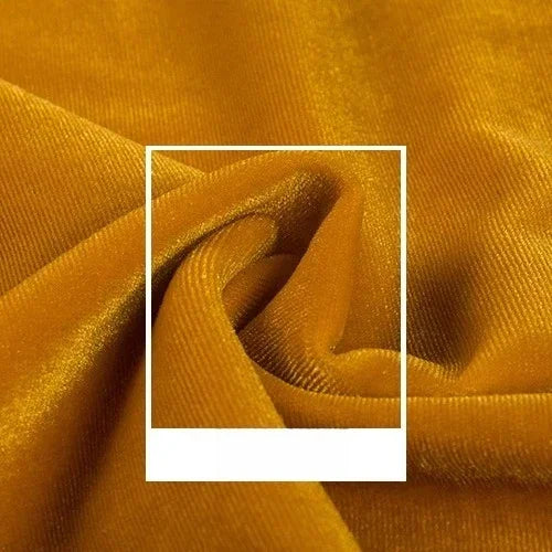 High Quality Velvet Solid Color Elastic Fabric - Luxurious Material 150cm