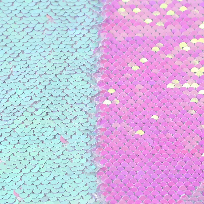 Double-sided folded 5-millimeter sequined fabric sewn evening dress stage costume background decoration diy fabric