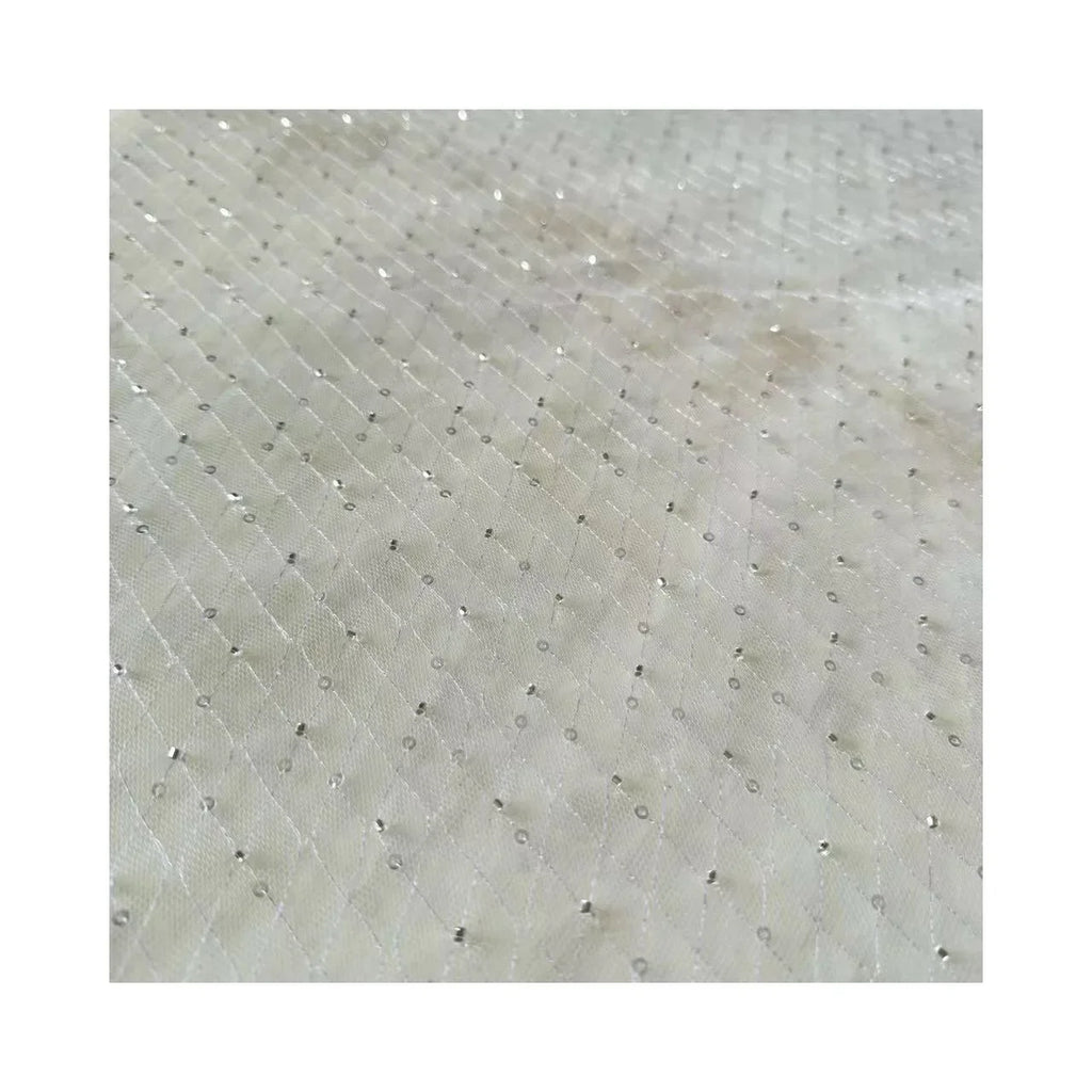 قماش شبكي على شكل ماسة مكون من 7 ألوان، أنبوب خرز ذهبي، قماش تطريز، ملابس أطفال، فستان زفاف، قماش