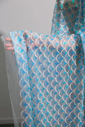 Fish Scale Gradient Laser Embroidered Tulle - Sparkling for Stage Costume & DIY
