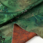 Red Cloud Acetate Jacquard Textile - Soft Breathable Fabric for Cheongsam