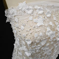 Flower Beaded Sequin Embroidered Lace - Elegant for Wedding Dress & Veil