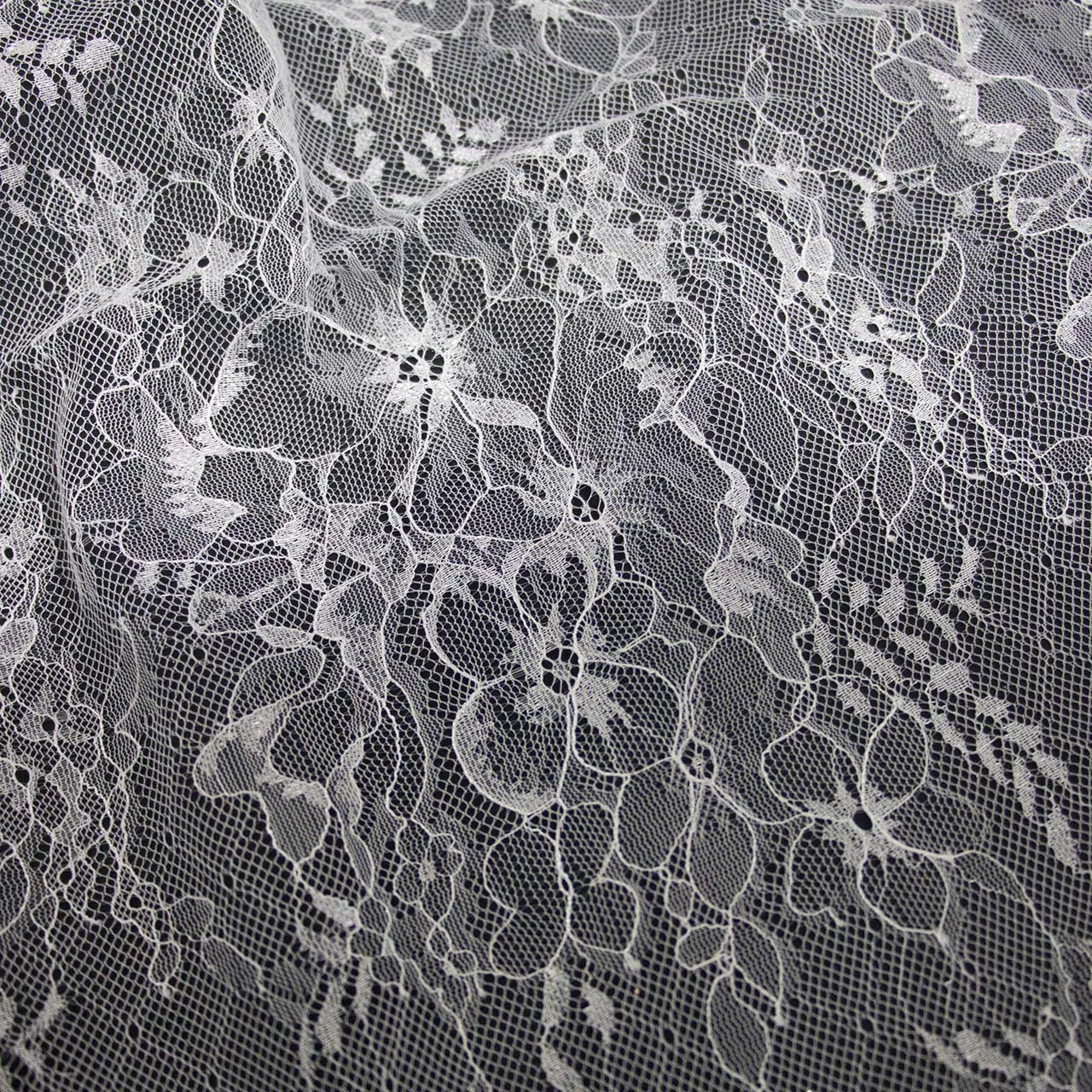 Base de encaje suave, tela blanca transparente ligera, drapeado transparente ligero, costura, vestido de novia, ropa interior, accesorios de decoración