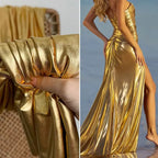 Gold Liquid Metallic Stretch Lame - Stunning for Dance Costumes & Dresses