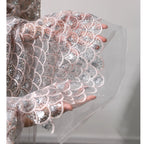 Sparkling Ocean Fish Scale Gradient Laser Embroidery Mesh Fabric DIY Skirt Performance Costume Design Sewing Fabric