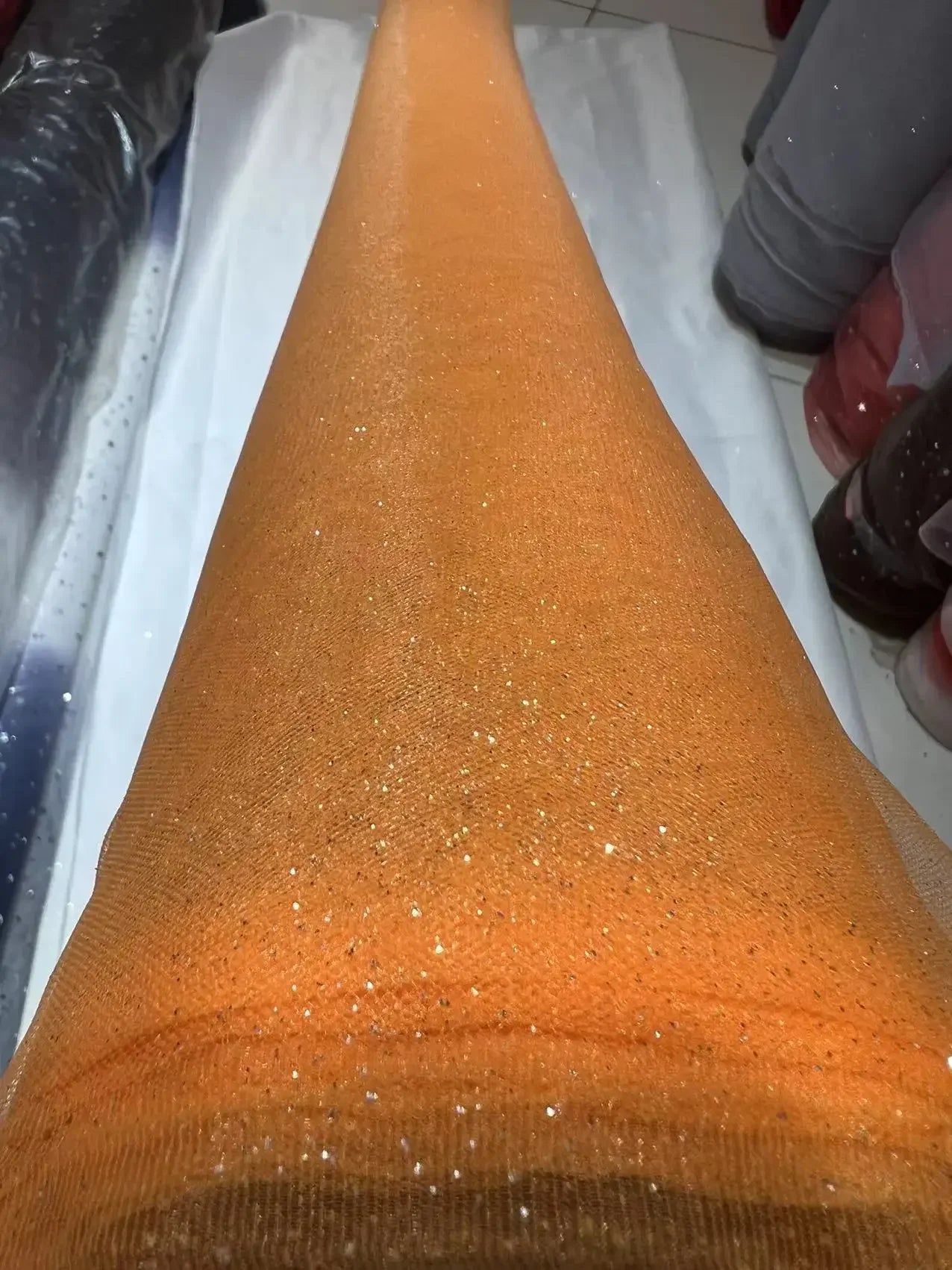 Solid Color Soft Mesh Powder Spraying Gold Sewing Headband Fluffy Skirt Evening Dress DIY Scene Decoration Mesh