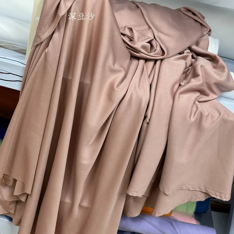 Orange Yellow Gold Coffee Milk Silk Stretch Fabric Roll Width 150cm for Wedding Home Decor Backdrop Drape Goblet Garment