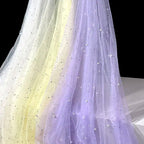 Soft Pearl Tulle Fabric - Delicate Mesh for Bridal Gowns & Elegant Backdrops