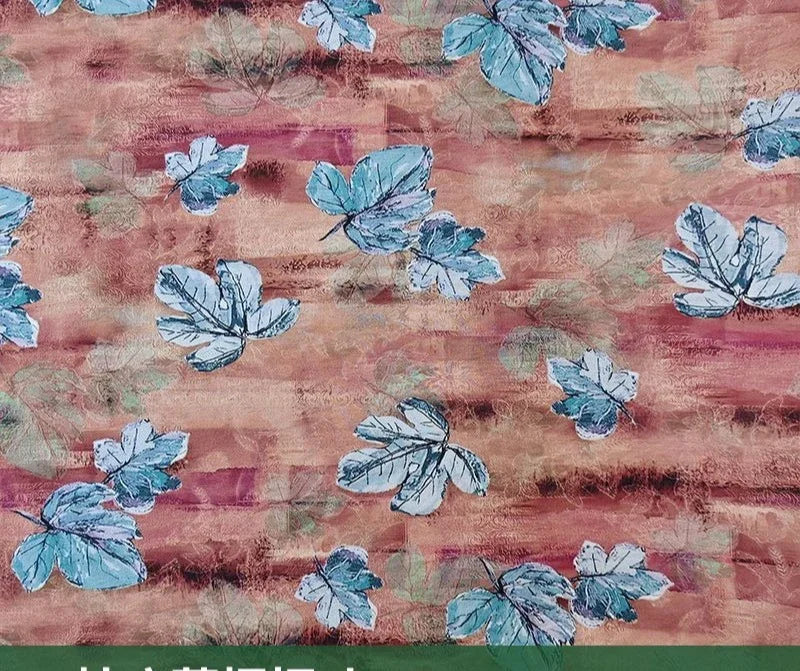 قماش قطني مطبوع رقميًا بتجعد لحاء الشجر - قابل للتنفس 150 سم