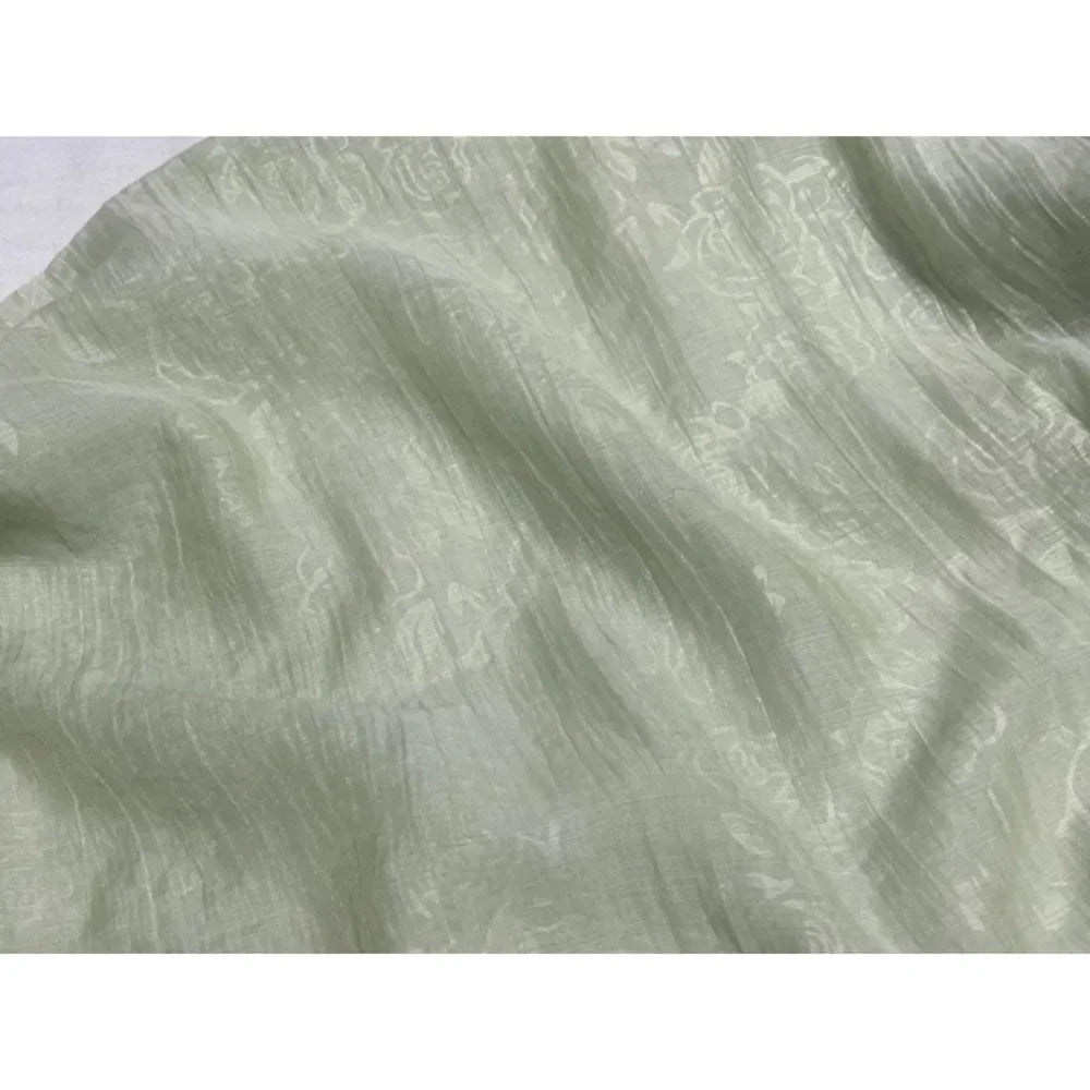 Soft Pleated Rose Fabric - Natural Fiber for Evening Gowns & Bridal