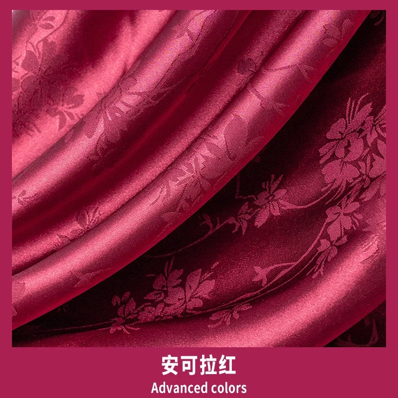 قماش ساتان أسيتات مقلد ناعم من الجاكار - خامة فاخرة، 145 سم