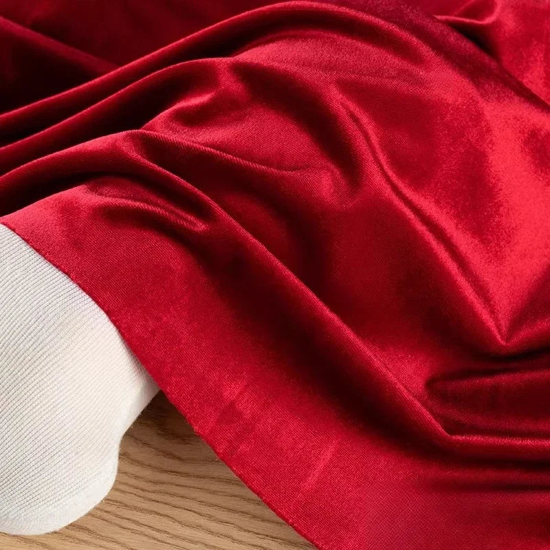قماش مخملي لامع مرن ناعم من المخمل للخياطة فستان أريكة وسادة مفرش طاولة ستارة DIY نسيج منزلي