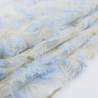 Three Dimensional Feather Embroidery Lace Fabric For Handmade Evening Gown Wedding Dress DIY High End Women Clothing Material