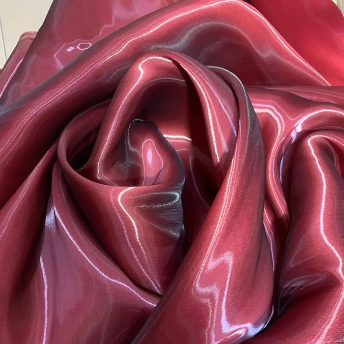 TR Satin Fabric - Liquid Organza Glow Lustrous Wedding Dress Material