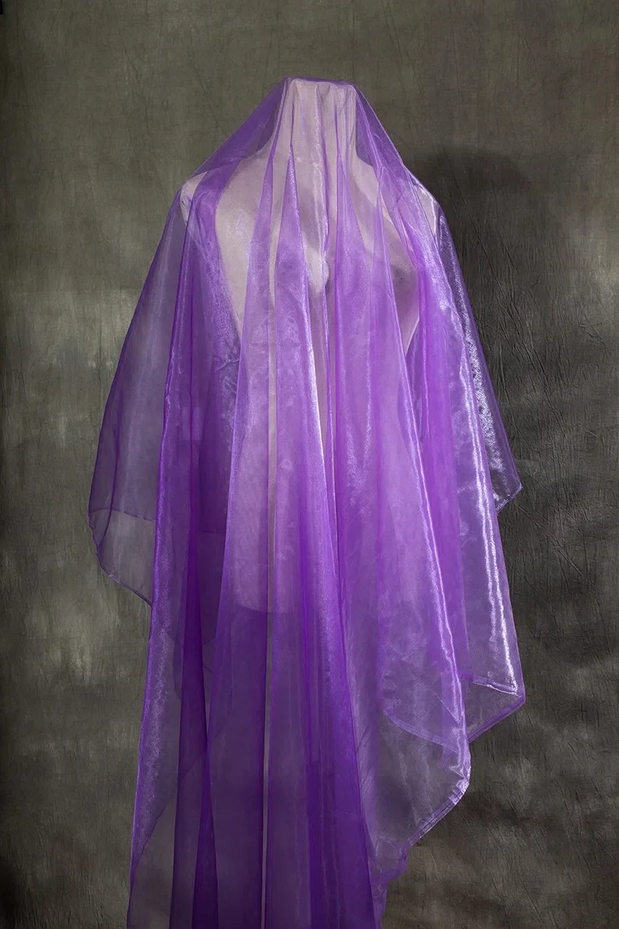 Iridescent Gradient Organza Mesh Fabric - Fairy Gold Sheer Material 150cm