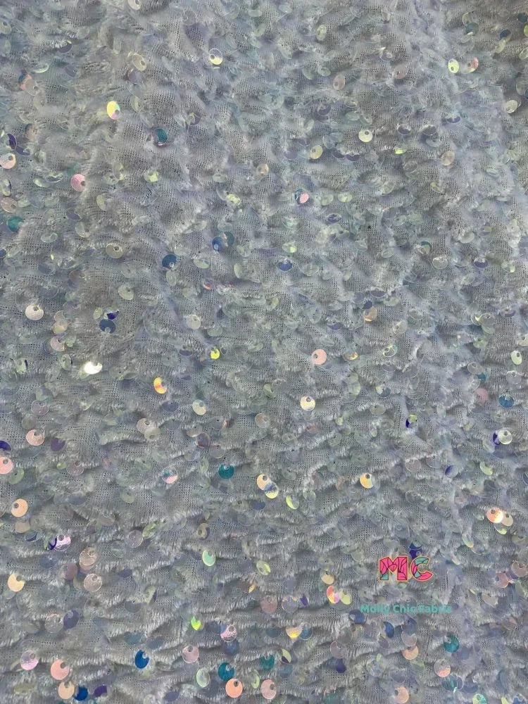 Tela elástica de terciopelo con lentejuelas y bordado tridimensional para costura de vestidos de noche y ropa.