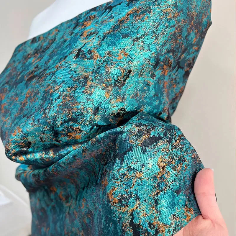 Metallic Graffiti Jacquard Brocade - Luxury for Designer Fashion & Photo