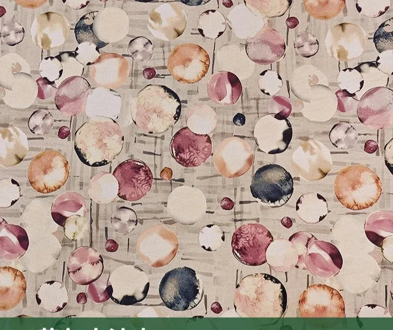 قماش قطني مطبوع رقميًا بتجعد لحاء الشجر - قابل للتنفس 150 سم