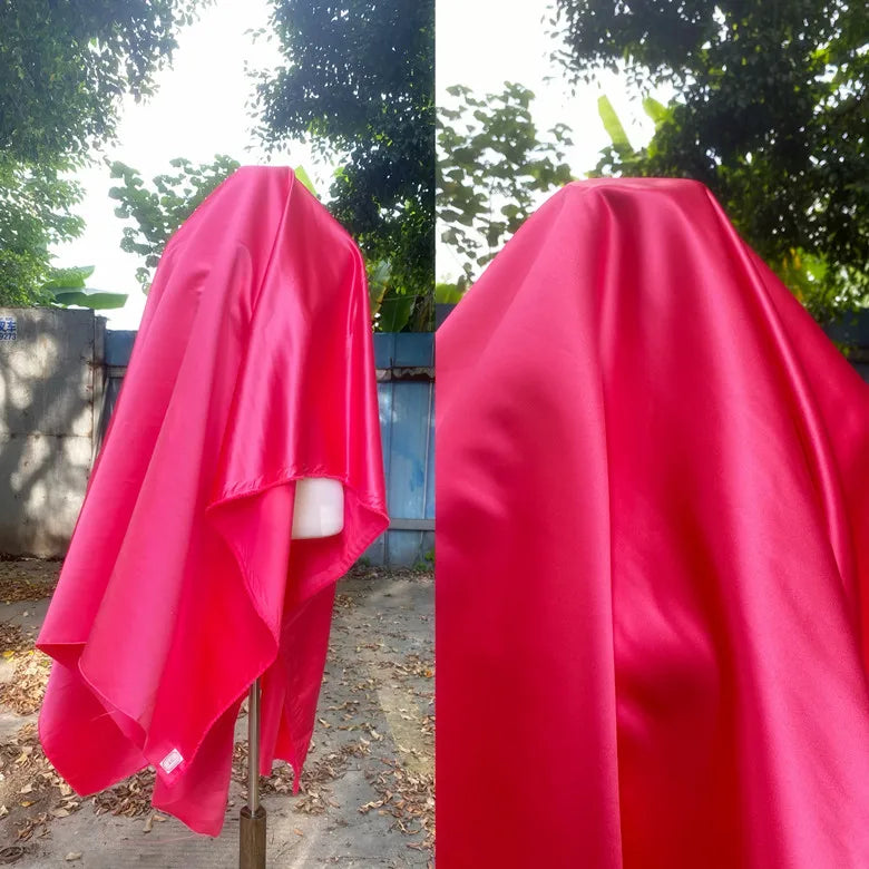 Red Glossy Satin - Luxurious for Wedding Dresses & Evening Gowns